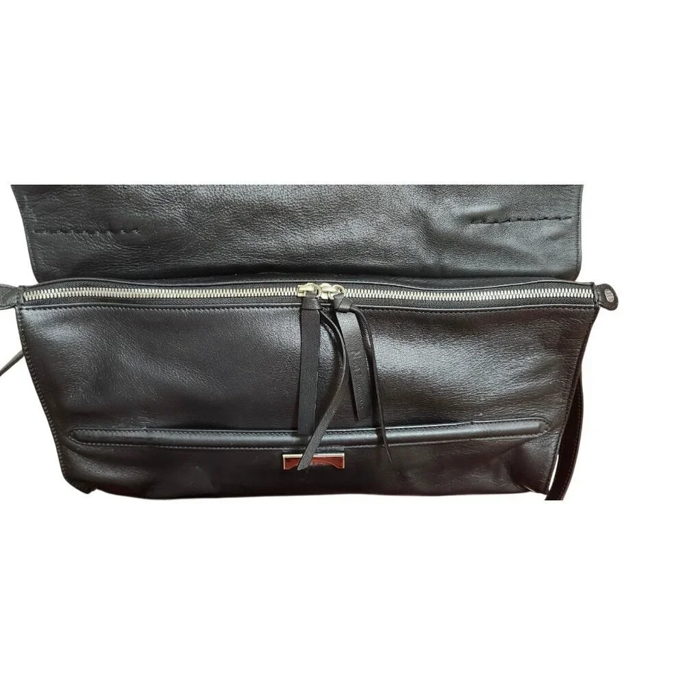 Zanellato Nina Tote Leather Shoulder Bag Satchel Minimalist Zip Compartments